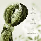 Natural 100% Silk Thread, Handmade Embroidery Thread Silk Floss 8 Colors 110m Each (77) - color: 77