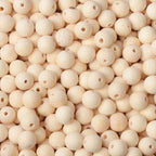 8mm Massive Beads Natural Wooden Round Loose Beads Jewelry Making with Thread 200 PCS(Golden Bamboo, 8mm) - color: Golden Bamboo, size: 8mm