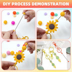 96 Pcs Beadable Keychains Bars bulk - 48 Candy DIY Metal Beaded Keychain Making Kit + 48 Bags Included, Bead Keychain Supplies,Blank Key Chain, Perfect for Women, Men, Mother's Day, Birthday Gift - color: Candy, size: 48