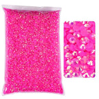Blinginbox 50000pcs Flatback Rhinestones,Resin Non Hotfix Rhinestones Large Quantity Wholesale for Crafts DIY Creative Design,Clothes,Makeup,Nail Art (2mm=0.08", Lt.Rose AB) - color: Lt.Rose AB, size: 2mm=0.08"