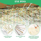 1682 Pcs 4 Colors 4/6/8/10mm Jump Rings with Opening Tool, Lobster Claw Clasps, Eye Pins, Jewelry Making Findings for Earring, Necklaces,Bracelets DIY (Gold/Bronze/Silver/Gun-Metal)