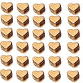 200 Pcs Heart Shape Spacer Beads Small Hole Spacer Beads Metal Loose Beads for Making Bracelet Necklace Earring Accessories DIY Handmade Craft (Gold) - color: 200 Pcs Gold