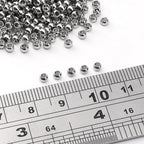 304 Stainless Steel Round Beads 3.0mm 400pcs Spacer Beads for Jewelry DIY Making and Repairing - size: 3.0mm
