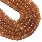 76pcs 5x8mm Natural Stone Light Gold Tourmaline Rondelle Spacer Loose Beads Abacus Disk Stone Round Loose Gemstone Beads for Jewelry Making DIY Bracelet Necklace - color: Light Gold Tourmaline Stone