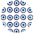 100pcs Evil Eye Polymer Clay 10mm Spacer Beads for Women Jewelry Making DIY Bracelet Necklace Hair Clip Accessories (Blue Evil Eye) - color: Blue Evil Eye
