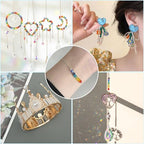 Rubdub 2880pcs 4mm Crystal Bicone Bracelet Beads Bulk Faceted Glass Beads for Necklace Earring Keychain Dolls Jewelry Making (24 Rainbow AB Colors) - size: 4mm