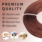 12 Gauge Aluminum Wire 100FT, 2mm Bendable Metal Anodized Aluminum Wire for Sculpting Jewelry Making Crafts Wreath Beading Floral(Coffee Copper) - color: Coffee Copper