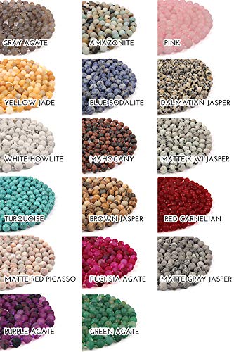 Bead Strand Versatile 60" Long Wrap Necklace - Handmade Knotted Multi Layer Sparkly Crystal, Semi Precious Natural Stone, Lava, Glass Faux Pearl - color: Natural Stone Bead - Lava Black