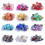 European Large Hole Spacer Charm Fairy Wands Rhinestone Craft Beads for DIY Bracelet Jewelry Making (11 Color 200 Pieces) - color: 11 Color 200 Pieces