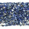 90 Inches Sodalite Irregular Shaped Crystal and Healing Tumbled Chip Stone Beads for Jewelry Making - color: Blue-Sodalite