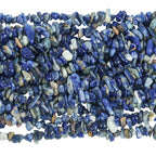 90 Inches Sodalite Irregular Shaped Crystal and Healing Tumbled Chip Stone Beads for Jewelry Making - color: Blue-Sodalite