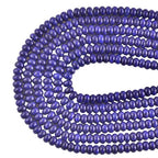 Rondelle Beads for Jewelry Making 5x8mm Natural Stone Beads 1 Strand 15.5inch Lentil Spacer Beads Rondelle Gemstone Bead Semi-Precious Stone Bead for Bracelet Necklace Crafts Lapis Lazuli - color: Lapis Lazuli Beads