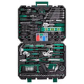 CARTMAN 238-Piece Tool Set with Socket Wrench & Auto Repair Tools Mixed General Household Hand Tool Kit, Green Plastic Toolbox Storage Case Comprehensive DIY, Home & Car Maintenance - color: Green