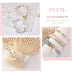 ADIIL 7200pcs Clay Beads Bracelet Making Kit, 6mm Polymer Heishi Beads for Jewelry Making, Friendship Bracelet Kit Birthday Gift for Adults Pink - color: Pink