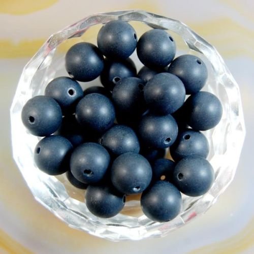 AD Beads Natural Gemstone Round Spacer Loose Beads (6mm 100pcs, Matte Black Onxy) - color: Matte Black Onxy, size: 6mm 100pcs