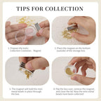 3D Mini Small Metal Stainless Steel Caviar Nail Beads Balls, 0.8-3mm Gold Silver Alloy Nail Art Chain Charms Studs with Tweezers and Dual-end Brush (4-K1-metal-beads-rhinestones) - color: 4-K1-metal-beads-rhinestones