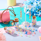 Beadthoven 500pcs 5mm Luminous Bubble Beads 10 Colors No Hole Glow in The Dark Droplet Bubble Beads Pastel UV Resin Fillers Round Glass Balls Beads for Resin Crafts DIY 3D Nail Arts Shaker - size: 5mm