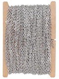 32.8-Feet Width 2.4mm Stainless Steel Cable Chains, 18K Gold PVD Welded Permanent Craft Chains for Necklace Bracelet Earring Jewelry Making - color: Stainless Steel, size: Cable Chains(Width 2.4mm)