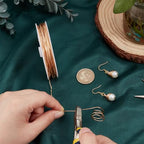 PH PandaHall 18K Gold Plated Copper Wire, 18 Gauge Golden Metal Wire 1mm Jewelry Wire Metal Craft Wire Beading Wire with Spool for DIY Crafts Jewelry Making Wrapping Sculpting, 32ft/10m - size: 1mm/18 Gauge