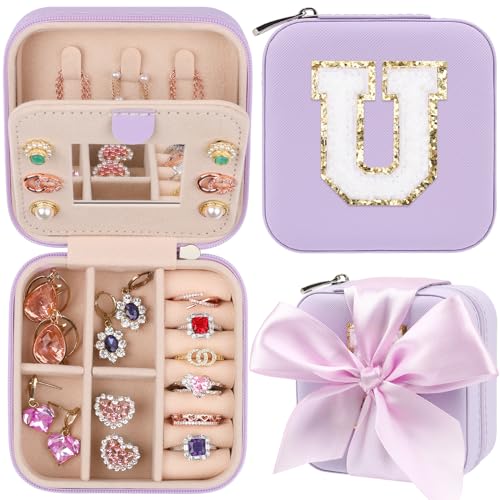 CHMI Purple Jewelry Box, Travel Jewelry Organizer, Women's Gifts - Birthday, Christmas - color: Purple, size: U