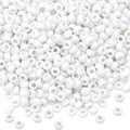 1000 Pcs White Pony Beads for Jewelry Making - Christmas & Friendship Bracelets, DIY Bracelet & Necklace - 6x9mm - color: White