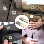 12 Sets Magnetic Snaps Buttons Sew in Magnetic Plum Bag Clasps Button Snaps for Purses Handbag Clothes Scrapbooking Closure Fastener Sewing Craft DIY (15mm) (Gold) - color: Glod 12PCS, size: 15MM