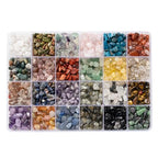 MineCrystals Jewelry Making Kit DIY Natural Crystal Chip Stones Beads Tools kit Jewelry Wires Findings Supplies Instruction Guide Gift Box for Adult Teens Craft Bracelet Earring Necklace