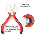 Hair Extensions Pliers 3-Hole for Micro Nano Ring Hair Extensions Opener and Removal,Needle Nose Pliers with 3 Holes Serrated Jaws Mini Plier 1pc