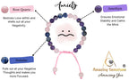 Amazing Gemstone Bracelet for Anxiety and Stress Manifestation - Rose Quartz Sodalite Amethyst Bracelet Set for Men Women Healing Calming Anxiety Stress Relief Gifts Pulseras Para Hombres Mujer - color: Anxiety