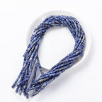 Natural Blue Sodalite Cylinder Tube Beads 4x13mm 38cm/str Loose Semi Gemstone Stone Beads for Making Bracelets Necklace Earrings - color: Blue Sodalite, size: 4x13mm Cylinder