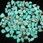 30in Turquoise Natural Chip Stone Beads 5-8mm About 230pcs, Irregular Drilled Blue Green Bead for Bracelets Jewelry Making Supplies for Adults, DIY Crafts. - color: Turquoise