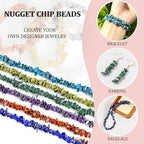 GM GemMartUSA Multi-Tourmaline Natural Raw Chip Strands | Semi-Precious | AAA+ Quality 1 Strand 34” | DIY Bracelet Jewelry Making, Healing Crystal Craft| 4-6mm - Multi Color Gemstones (CHMT-70001) - color: Multi Tourmaline (CHMT-70001)