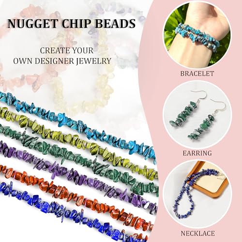 GM GemMartUSA Black Onyx Natural Raw Chip Beads Strands | Semi-Precious | AAA+ Quality 1 Strand 34” | DIY Bracelet Jewelry Making, Healing Crystal Craft| 4-6mm - Black Color Gemstones (CHBO-70001) - color: Black Onyx (CHBO-70001)