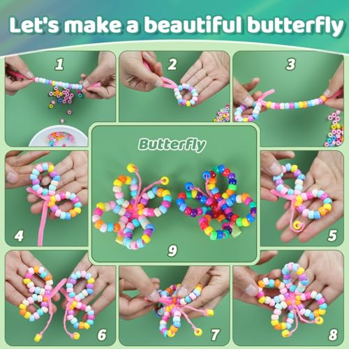 Praisebank 4000pcs Black Pony Beads, Barrel Shaped, Plastic, Loose Beads, Craft Beads, Hair Braids - color: Black