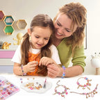 Uniartfy Charm Bracelet Making Kit, 305 Pieces Jewelry Making Kit Supplies for Girls 8-12, Birthday Gifts, DIY Arts Crafts for Teens Women Kids Ages 5 6 7 8 9 10 11 12 Years Old with Organizer Box - color: Gold