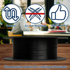Soft Flex 21 Strand Beading Wire - Fine 0.14 Diameter - 30 Feet Design Wire - style: Black Nylon