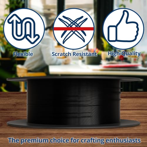 Soft Flex 21 Strand Beading Wire - Fine 0.14 Diameter - 30 Feet Design Wire - style: Black Nylon