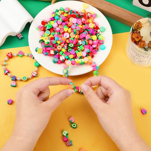 Fruits Polymer Clay Beads - color: Fruit Color