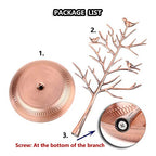 Jewelry Tree Necklace Earring Holder Modern Cute Bird Jewelry Stand for Women Girls Teen Bronze - color: Bronze