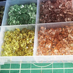 INSPIRELLE 2400 Pieces 6mm Bicone Beads 30 Colors Faceted Acrylic Beads Plastic Spacers Beads for Jewelry Making and Crafting - color: Bicone Beads (2400 pieces)