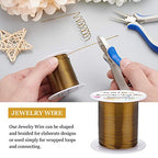 BENECREAT 20 Gauge 32 Yards Jewelry Beading Wire Tarnish Resistant Copper Wire for Beading Wrapping and Other Jewelry Craft Making, Antique Bronze - color: Antique Bronze, size: 20 Gauge