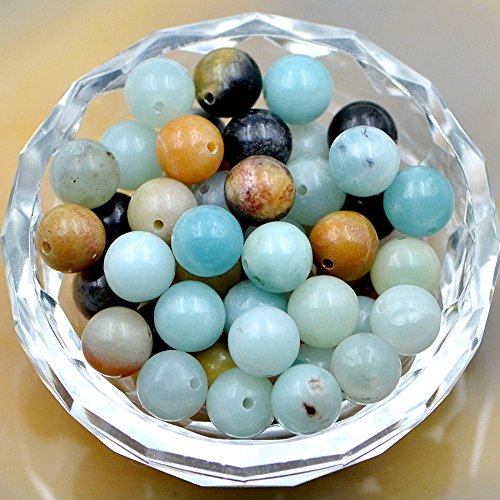 AD Beads Natural Gemstone Round Spacer Loose Beads (6mm 100pcs, Amazonite) - color: Amazonite, size: 6mm 100pcs