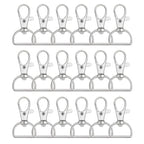 50Pcs Swivel Clasp Hooks D Ring Key Chain Clips, Metal Lobster Claw Clasps Trigger Clip Lanyard Snap Hook for Keychains Making Purse Hardware DIY Crafts 1 Inch Silver - color: silver