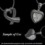 RUBYCA 5pcs 6.3" Gunmetal Black Clasp European Snake Chain Charm Bracelet fit Charm Beads DIY Gift - color: Gunmetal Black, size: 16 CM