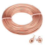 12 Gauge Aluminum Wire 100FT, 2mm Bendable Metal Anodized Aluminum Wire for Sculpting Jewelry Making Crafts Wreath Beading Floral(Champagne Gold) - color: Champagne Gold
