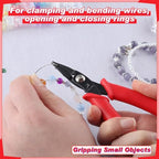 GOLD DEE 5.5" Needle Nose Pliers Mini Chain Nose Pliers Short-Nose Pliers Micro Precision Pliers Flat Smooth Jaws Mini Jewelry Pliers Jewellery Making Tool For Bending Wire Open and Close Jump Rings - style: Long-Nose Pliers