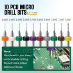 Micro Drill Bits Set with Pin Vise | Small Hand Drill - Pin Vise Hand Drill Manual, PCB Mini Bits for Resin Beads Polymer Clay | DYI Jewelry Making, set - style: Professional