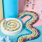 8mm Turquoise Beads Strands Dyed Gemstone Round Loose Spacer Beads 6 Colors for DIY Bracelet Earring Necklace Jewelry Making (6 Strands) - color: Mixed Color-Round