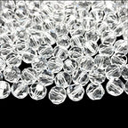 Jmassyang 50 Pieces 10mm Faceted Round Crystal Glass Beads Spacer Beads for Jewelry Making, Bracelets Necklaces Earrings Wind Chimes Suncatchers (Crystal Clear) - color: Crystal Clear, size: 10mm