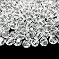 Jmassyang 200 Pieces 6mm Faceted Round Crystal Glass Beads Spacer Beads for Jewelry Making, Bracelets Necklaces Earrings Wind Chimes Suncatchers(Crystal Clear) - color: Crystal Clear, size: 6mm
